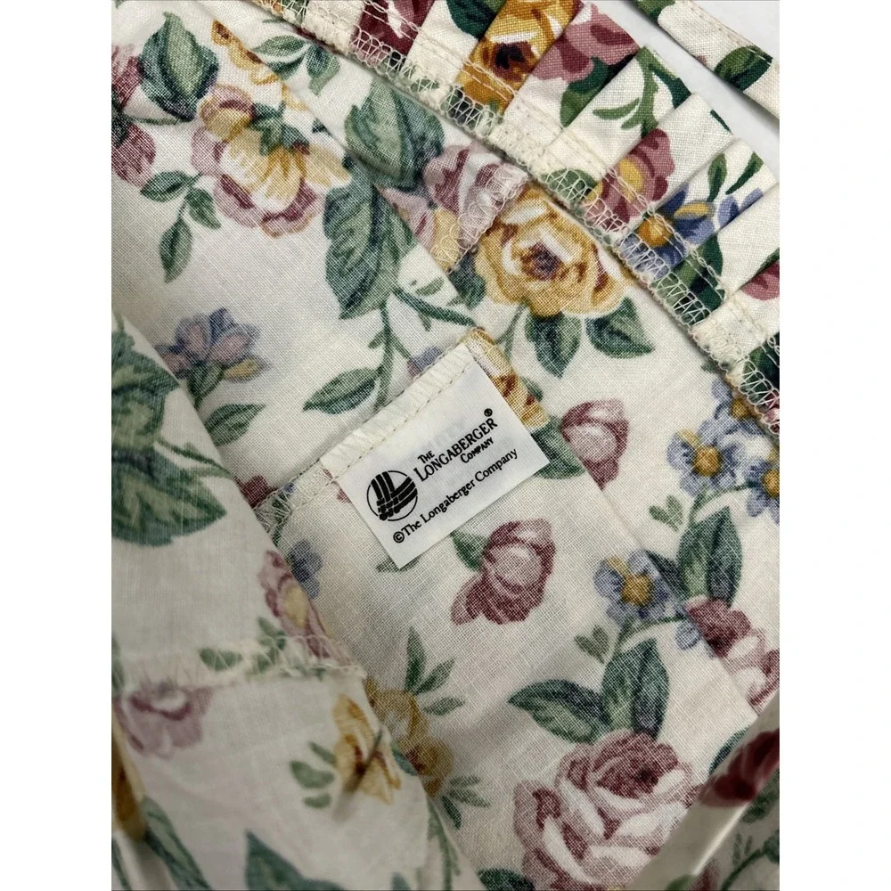 Longaberger Garden of Splendor Basket Liner 4 PC Lot Retired‎ 6220